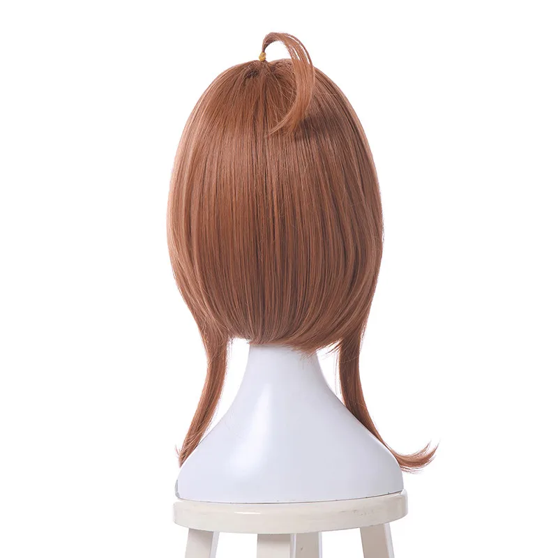 L-email парик Cardcaptor Sakura Kinomoto Сакура косплей парики коричневый прямой прозрачный карта парики синтетические волосы Perucas Косплей парик