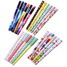 1 коробка 6 шт цветные гелевые ручки, кавайные канцелярские принадлежности корейский цветок Canetas Escolar Papelaria подарок офисный Материал школьные принадлежности