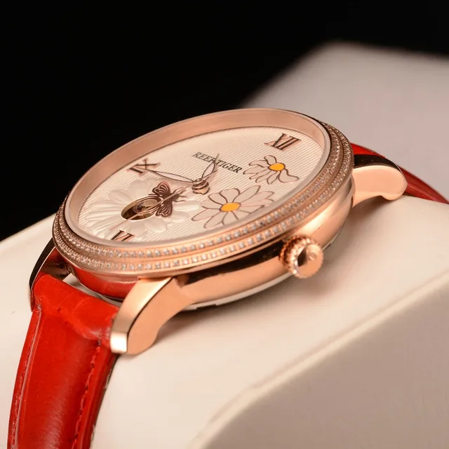 Reef Tiger/RT Top Brand Luxury Women Watch Rose Gold Automatic Watch Clock Relogio Feminino Fashion Watch Reloje Mujer RGA1585 4