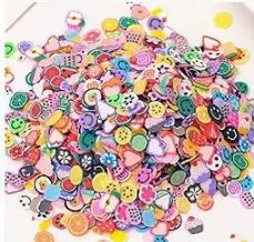 Fruit Slices Filler For Nail Art decorations Slime Fruit Addition Charm Slime Accessories Supplies Decoration Toy 1000pcs
