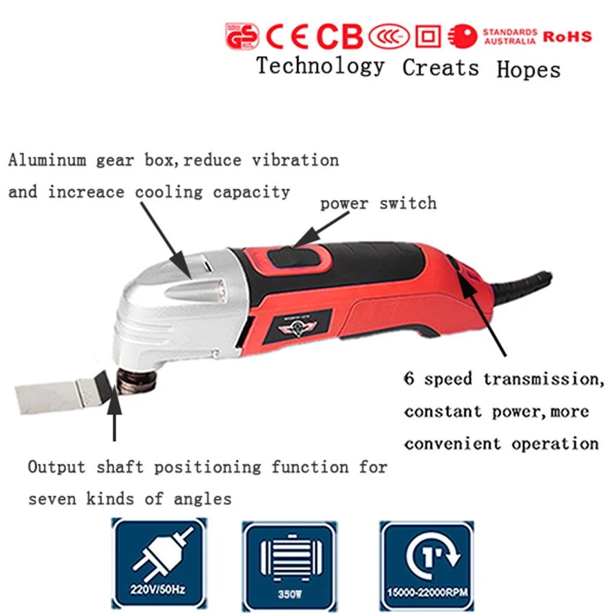 

electric Trimmer 350w multi master Oscillating Multi-Tools oscillating tools saw blade ,wood working tool