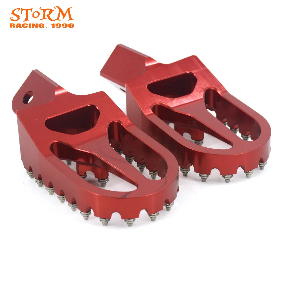 Billet MX Wide Foot Pegs Pedals Rests For Honda CRF230F 2003 2004 2005 2006-2017