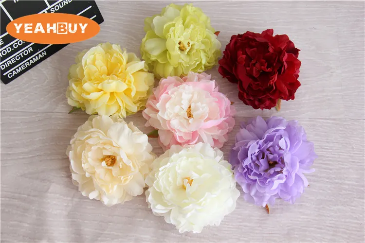 50 pçs 7colors15cm flores artificiais de seda