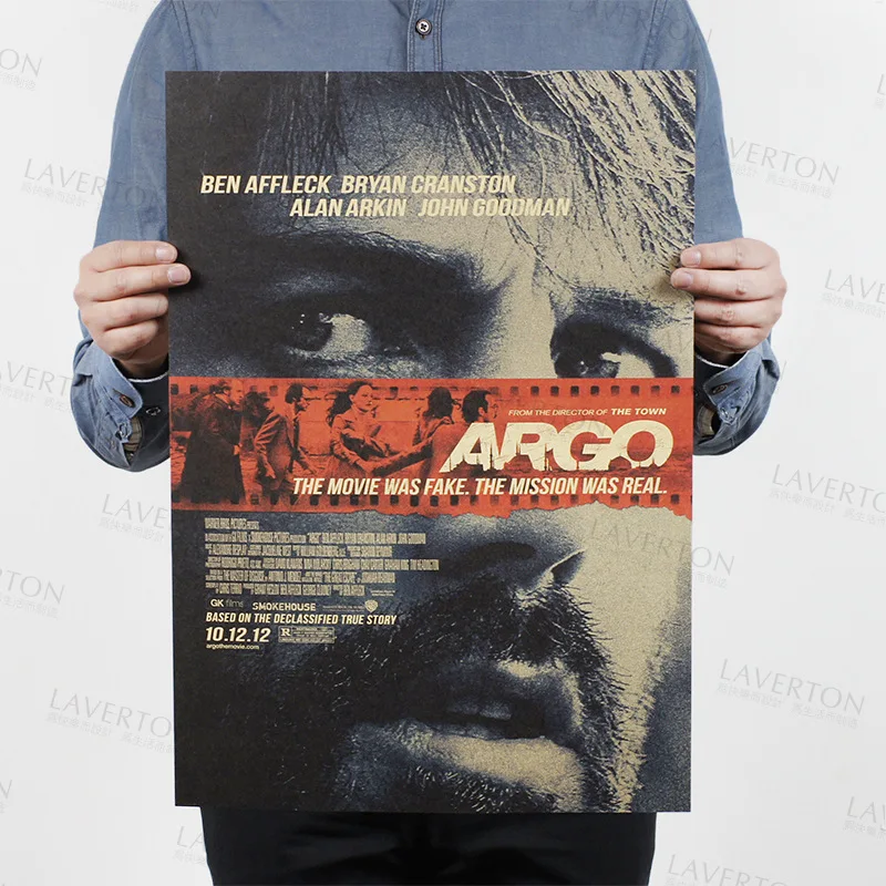 Argo/Классическая пленка из фильма Бен асфлекк/крафт бумага/постер для