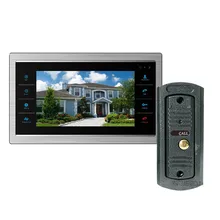 Homefong 7 Inch Video Door Phone Monitor Intercom System/Kit Doorbell Camera Night Vision 600TVL Recording SD Card Support