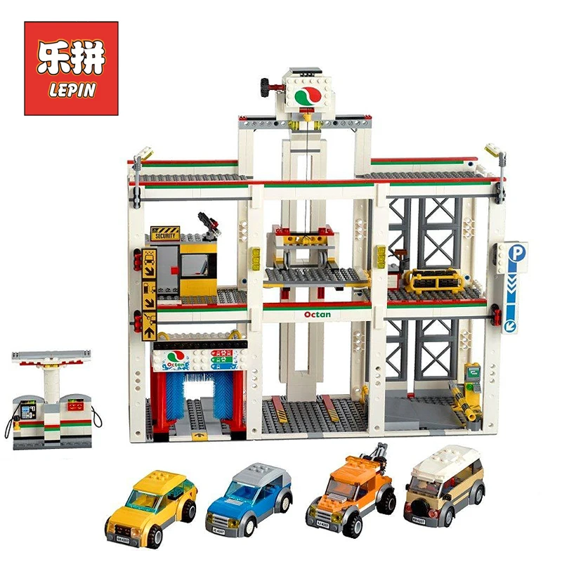Lepin 02073 City Series 1045pcs the City Garage Set 4207 with Cars Building Blocks Bricks Children Educational Toys Christmas цена Lepin 02073 City Series 1045pcs the City Garage Set 4207 with Cars Building Blocks Bricks Children Educational Toys Christmas цены онлайн