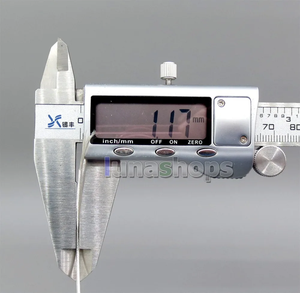 LN006295 100 м посеребренный 7N OCC 63 сердечника (9*0 01 мм) * 7 пвх изоляционный слой диаметр: