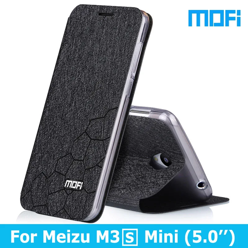 Meizu m3s Case Stand holder TPU soft cover 5 0 case Original Mofi brand Flip Leather