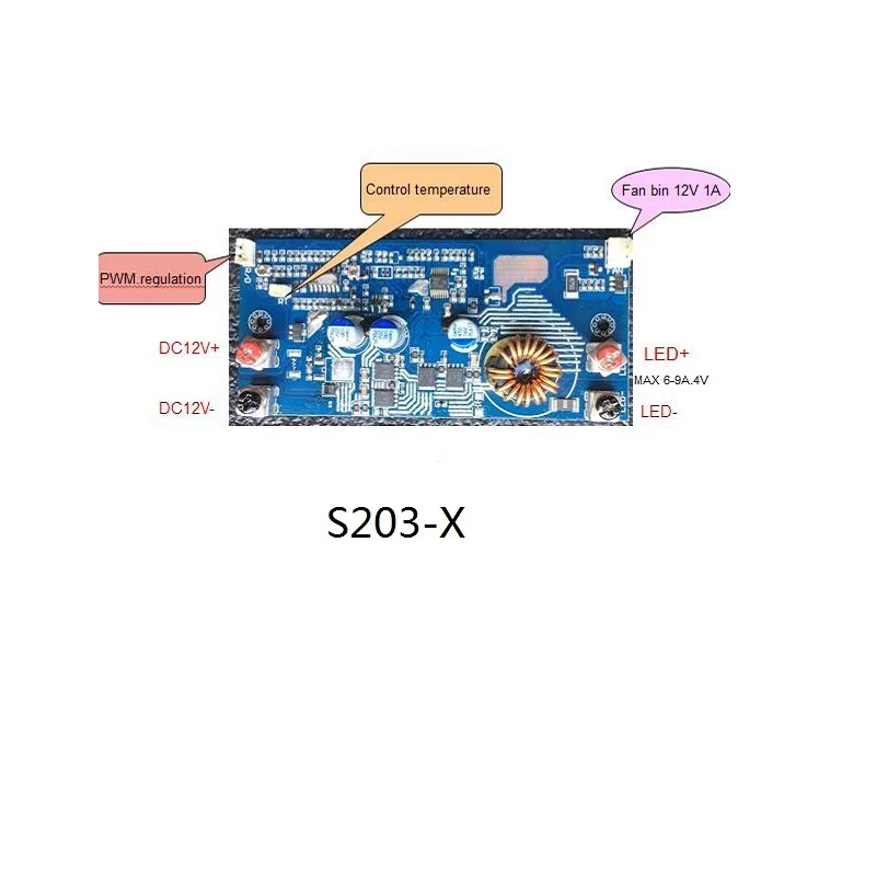 Высокий постоянный ток 9A-6A Pcb светодиодный трансформатор источник-4 вида контроллера CBT-40 S203-X драйвера питания