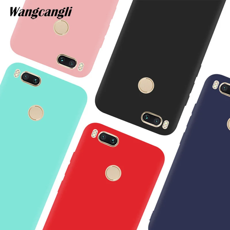 

Wangcangli Simple phone case For Xiaomi mi a1 High quality silicone Protective back cover cases for xiaomi mi 5X phone shell