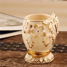 Цвет слоновой кости, керамические шаровые краны, керамические ручка высококачественный кожаный мягкий уголок в европейском стиле золото ювелирные украшения для домашней обстановки персональный подарок