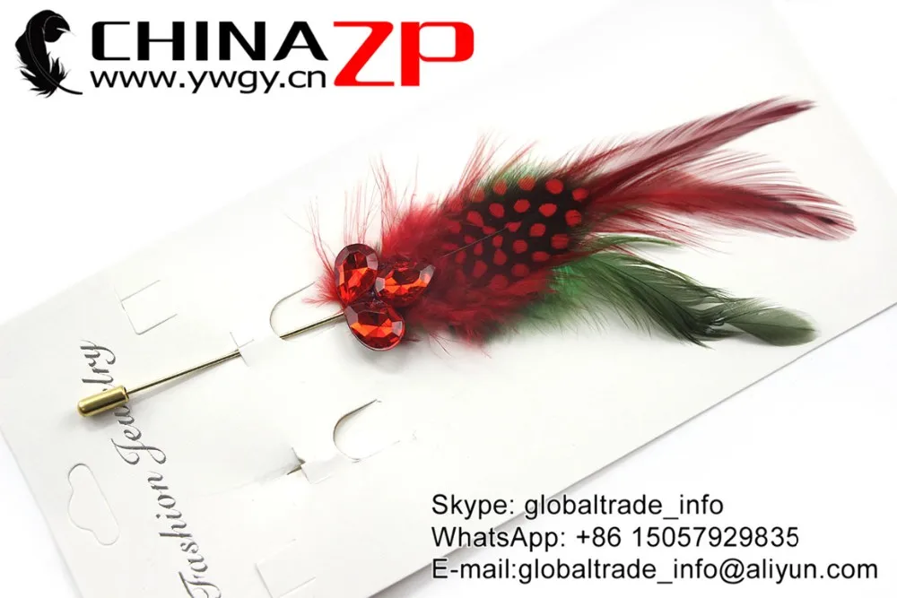 Handmade Feathers Brooch Pin  (42)