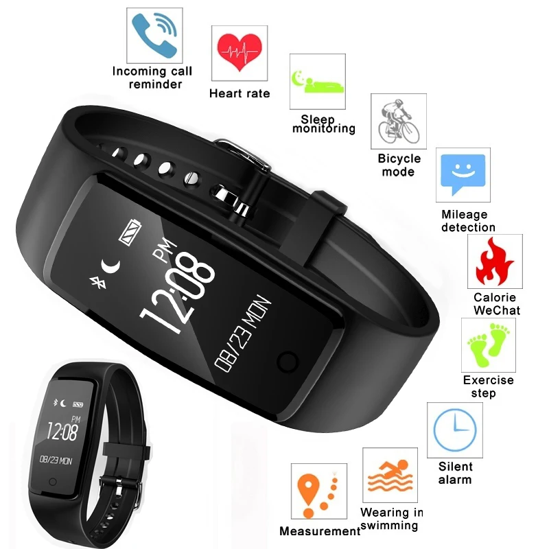 

Smart Watch Bracelet Fitness Tracker Sleep Monitor Activity Trackers Pedometer Bluetooth 5.0 Smart Wristband for Android iOS