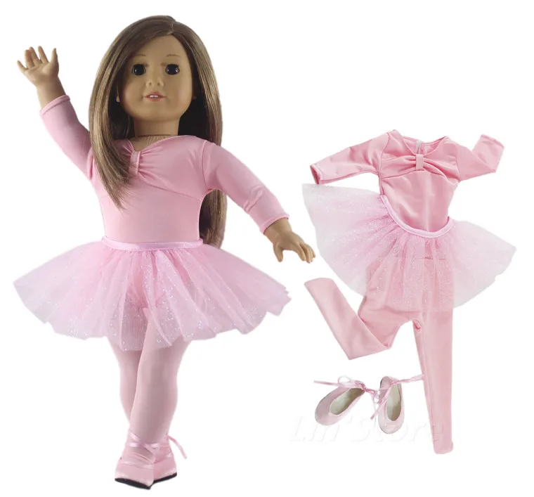 Hot Sell Tutu Ballet Skirts/Outfit Doll Clothes for 18'' inch American