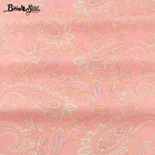 Booksew New Arrival Sewing Elegant Pink Flowers Pattern Dolls Cotton Twill Fabric Bedding Set Dolls Pillows Crafts Curtains