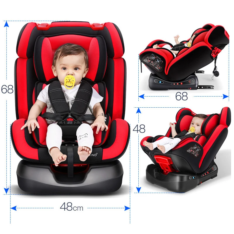  Baby Child Car Safety Seat ISOfix Latch Connection Five-point Harness Booster Seats Kids Portable C