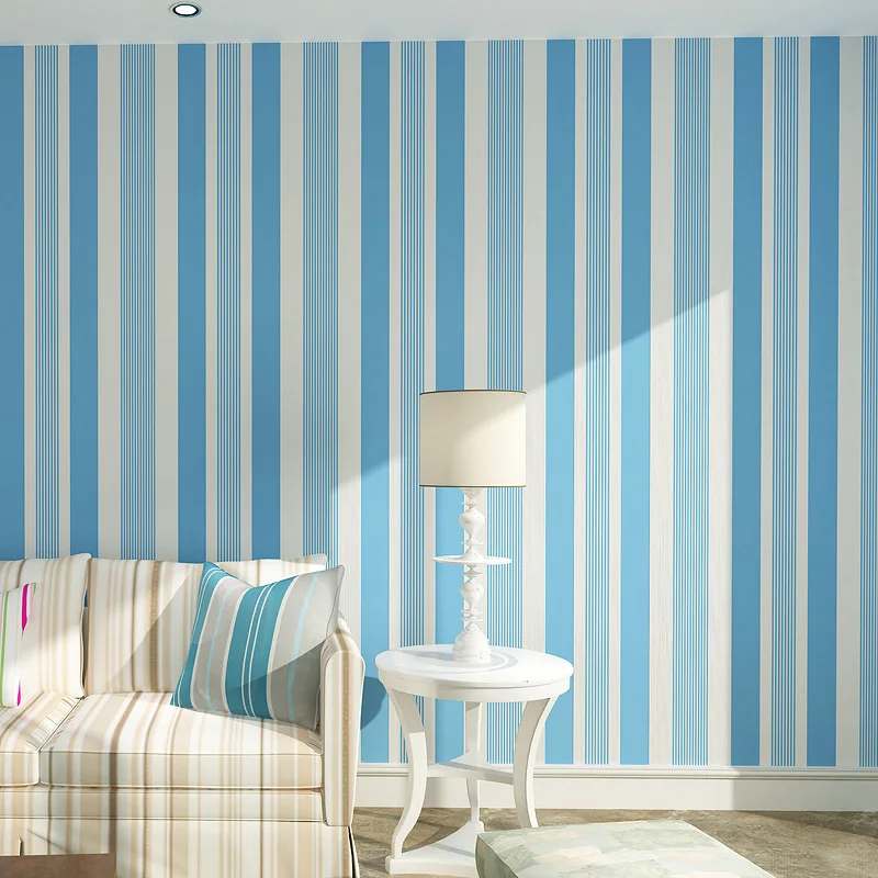 

beibehang green stripes Wallpaper for walls 3 d Wall paper Roll Feature Vertical Striped papel de parede wall papers home decor