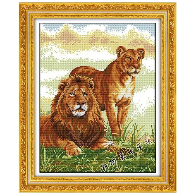 

Accompanying Patterns Counted Cross Stitch 11CT 14CT Cross Stitch Sets Wholesale animals Cross-stitch Kits Embroidery Needlework