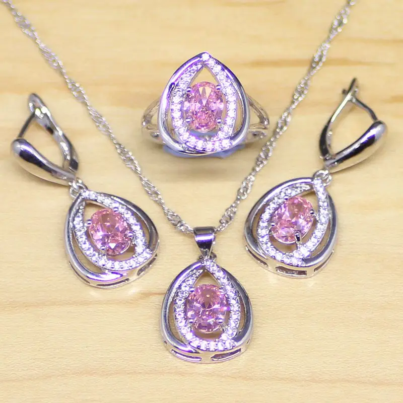 Mystic Pink Fire Cubic Zirconia Princess Diana 925