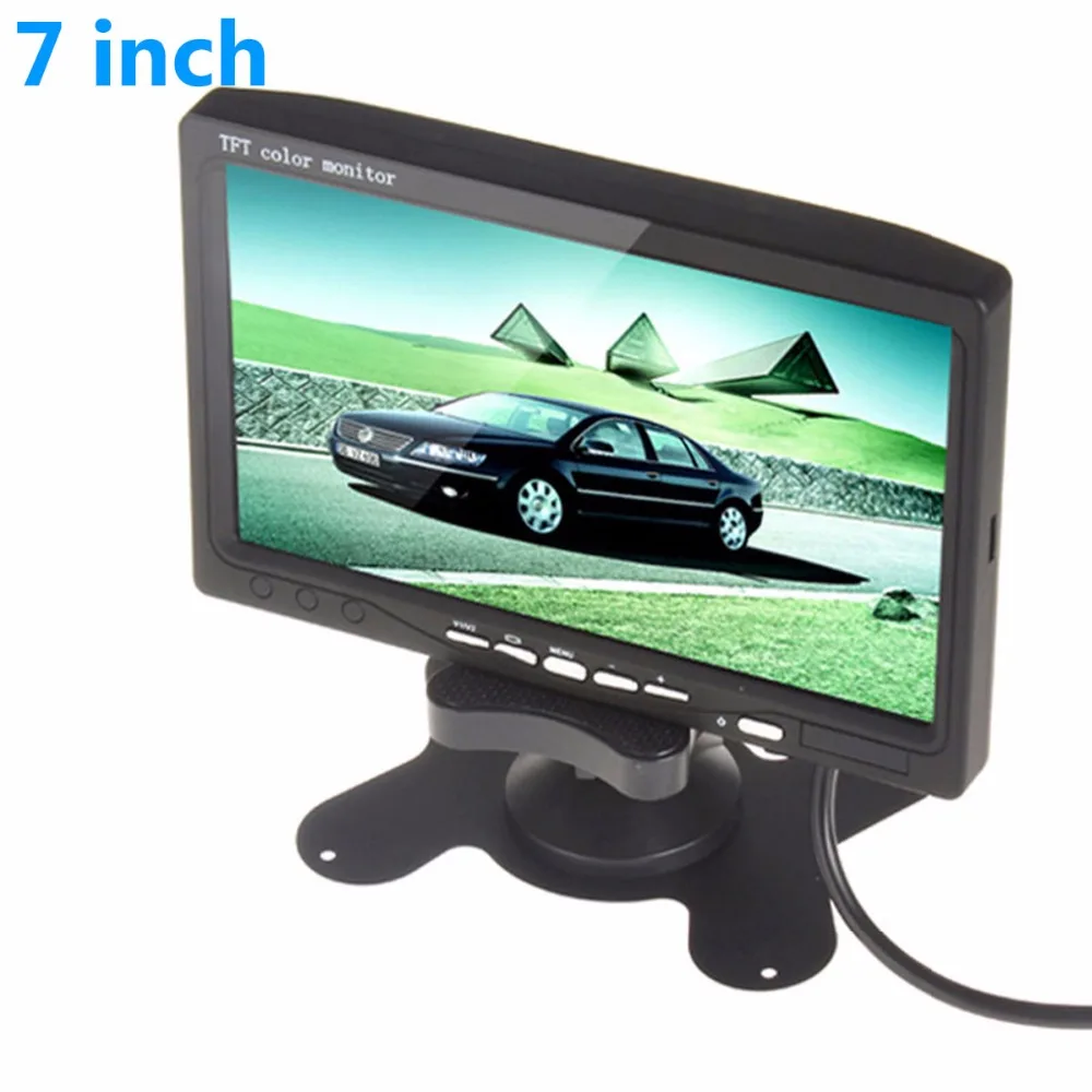 7 inch wide screen car monitor PAL/NTSC DC12V TFT LCD monitor for rear
