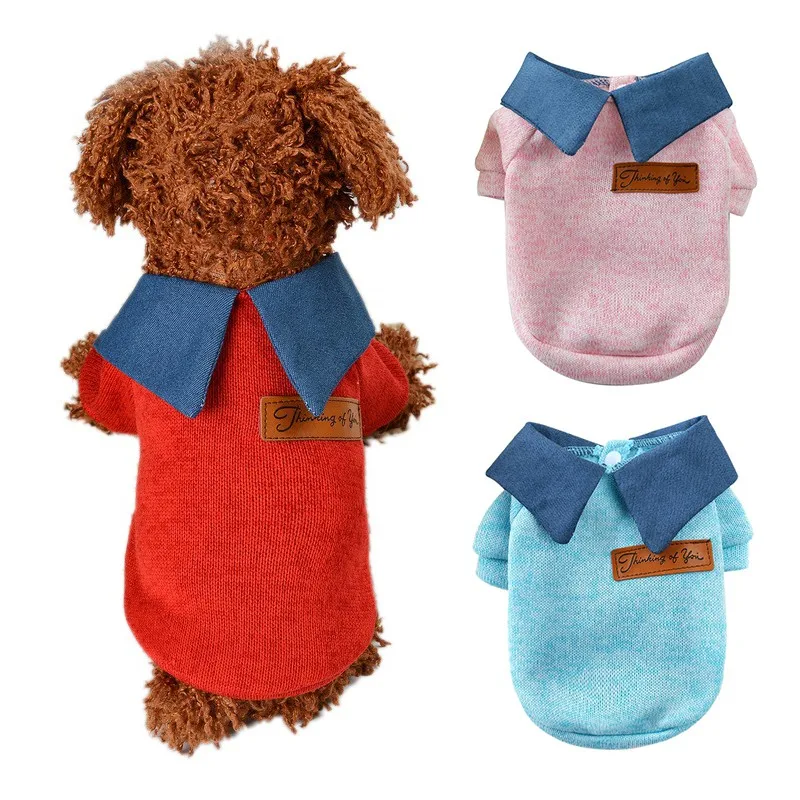 

Pet Dog Clothes Autumn Winter Chihuahua Puppy Cat For Small Dogs Clothing Knitwear Shirt Sweater Warm Pets Ropa Para Perros