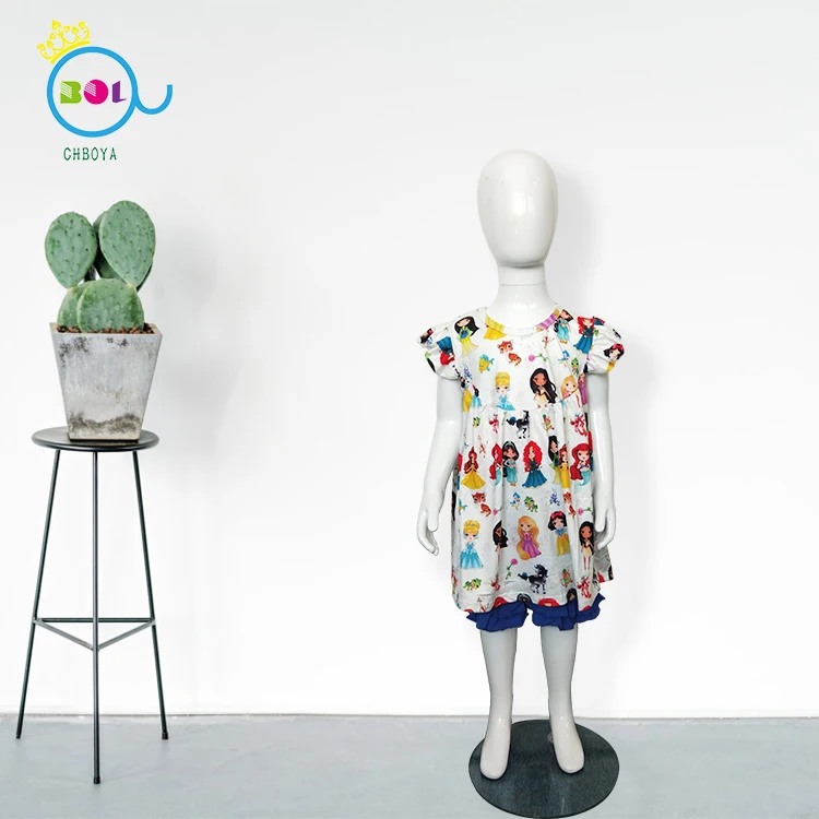 

2019 Boutique Summer Little Flying Sleeve Princess Printing dress pants leggings child suit