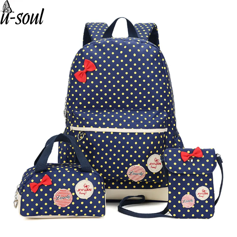 Us 15 99 36 Off Korean Cute Printing Backpack Women School Bags For Age S Bookbags Vintage Laptop Backpacks Female Sc0343 In