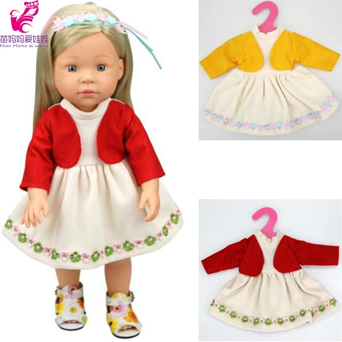 1 шт. платье для куклы Девочки Одежда для кукол reborn baby doll Одежда 16 "или см 18" 40 см Кукла одеваются