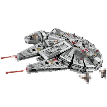 

1381Pcs Millennium blocks Star World Wars Force Awakens Building Blocks Toys For Children Xmas Boy Buckle Gift Military