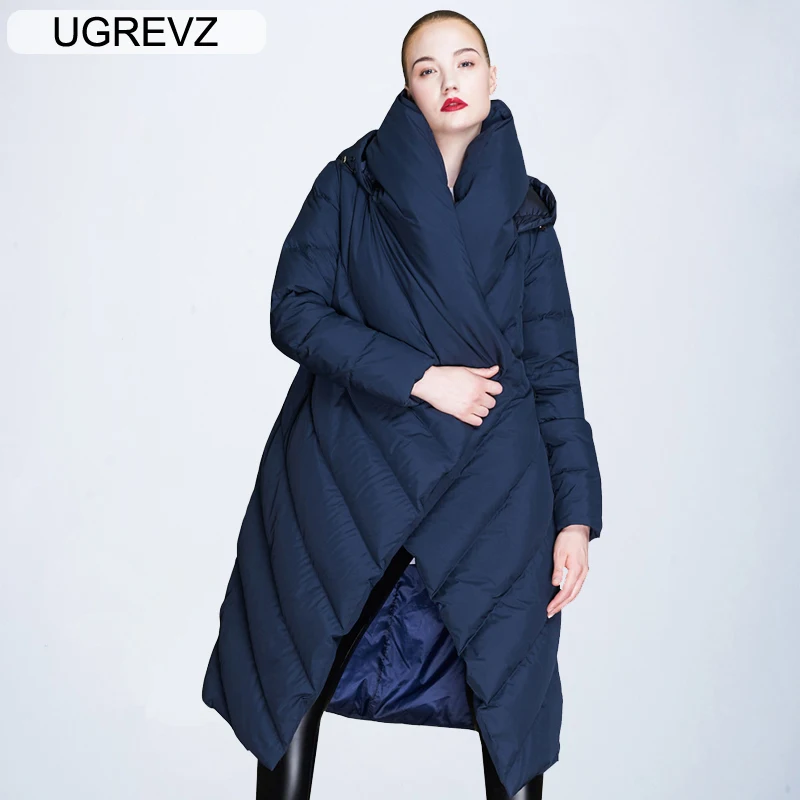 À Veste Femelle Automne Neige Casual Hiver Ugrevz Survêtement Parkas Capuchon ef18022blue ef18022redwine Porter Longue Femmes Ef18022black Bas Épais Vestes Vers Manteaux Chaud 2019 Le U8qwxq65Y