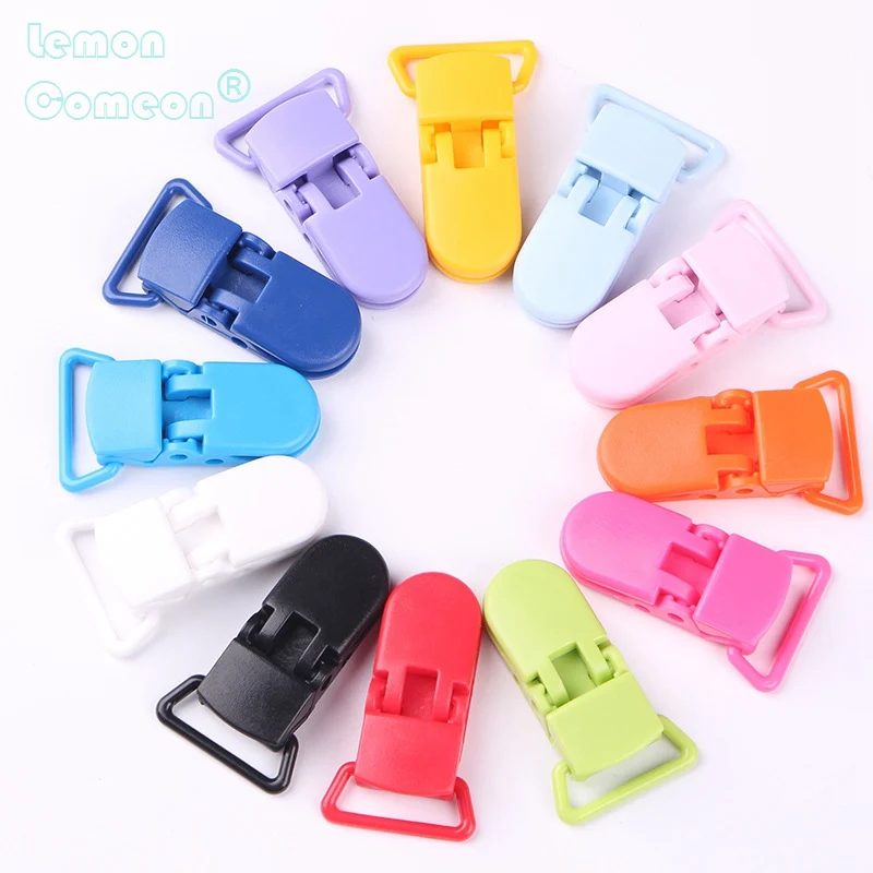 

5pcs/lot plastic Pacifier Clips Dummy Soother Clip Non-Toxic Pacifier Chain Holder Accessories for Ribbon Toddler Kids Clip