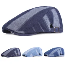 Мужская Стильная Высококачественная джинсовая кепка для гольфа, регулируемый берет для новорожденного, новинка CSHAT0302