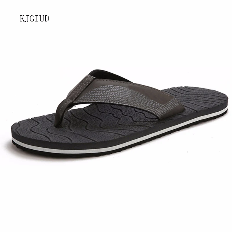 

2019 New Fashion Men's Flip-flops Men's Summer Trend Flat With Flip-flops Non-slip Beach Sandals And Slippers Chanclas Hombre