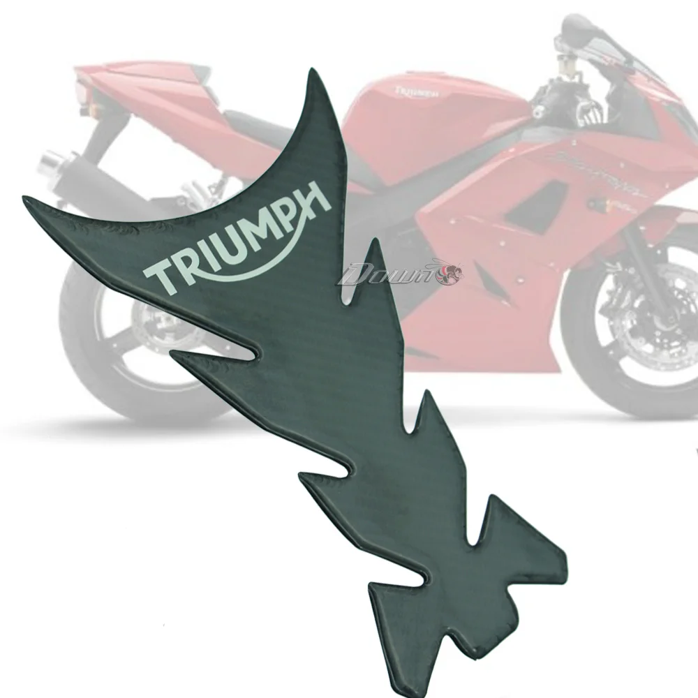 

New motorcycle 3D carbon fiber tank fish bone decoration stickers Fit For SPEED FOUR DAYTONA 600/650 STREET TWIN AMERICA