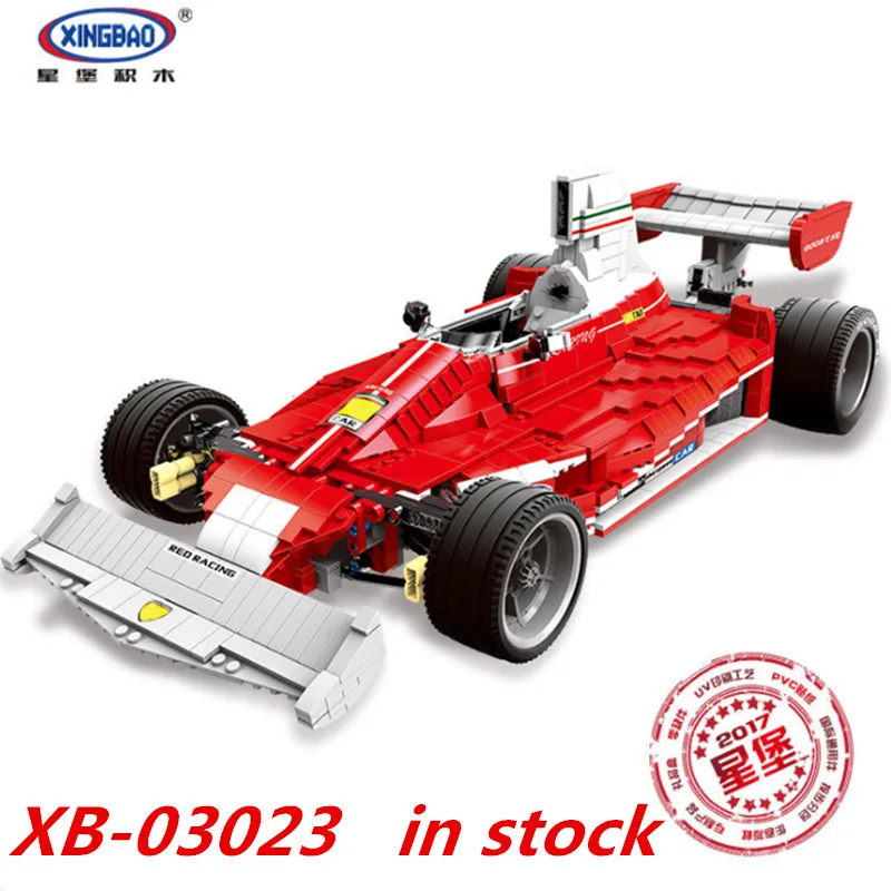 

Xingbao 03023 xingbao Genuine The Red Power Racing Car Set lepin technic Self-Locking Building Blocks Toys for child