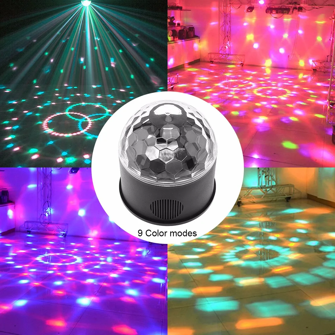 Luzes de Palco Luzes com Controle de Som para Ktv Bola Mágica Projetor Strobe Clube Efeito - Festa Disco Aniversário Usb 5v Led 4 de palco strobe clube efeito luzes com