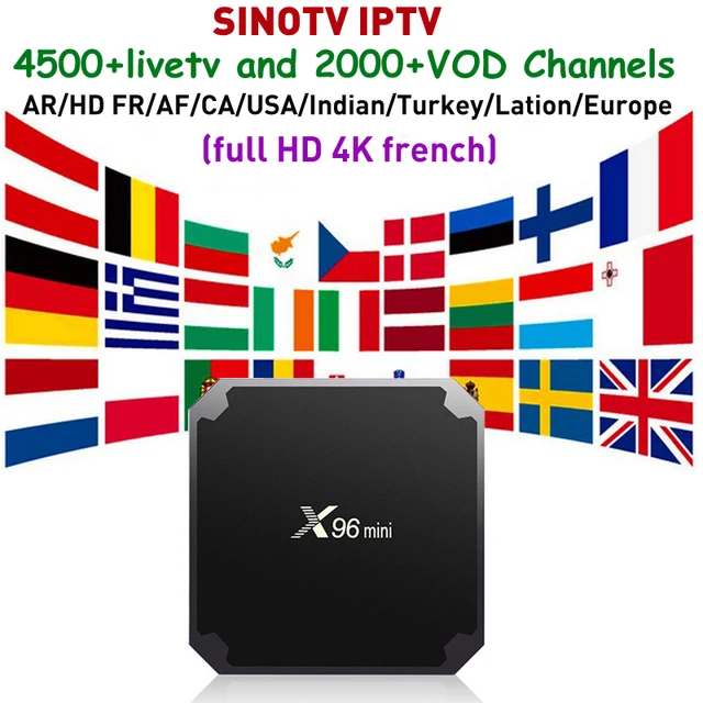 X96 Mini Smart Tv Box With 1 Year 4k Hd France Iptv Subscription