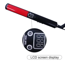 Профессиональный Выпрямитель для волос 470F с высокой температурой и ЖК-дисплеем, титановые пластины, утюжок для выпрямления волос, инструменты для укладки