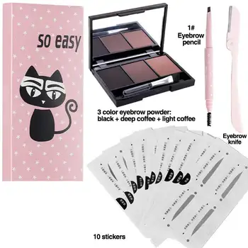 

New Makeup Set Eyebrows Powder Eyebrow Pencil Eyebrow Knife Eyebrows Beauty Makeup Tool Set