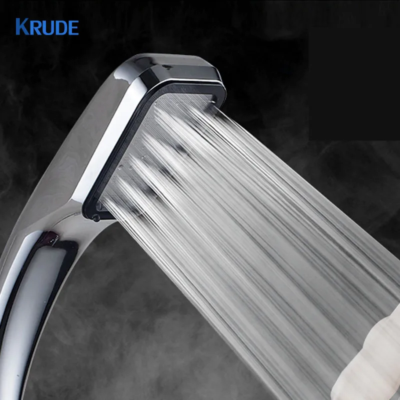 Bathroom 300 Holes Handheld Shower Head Water Saving Abs Rainfall