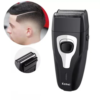 Kemei Rechargeable Electric Shaver for Men Twin Blade Reciprocating Razor Face Care Multifunction Hair Beard Trimmer Barber tool electric shaver multifunctional reciprocating electric razor floating twin blade heads waterproof quick charge face care tools