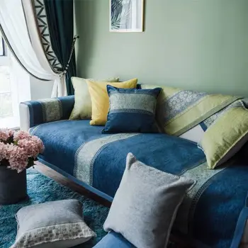 

Noble High quality chenille material Sofa Cushion Sofa Towel Backrest Towel Warm in winter cool in summer Non-slip Sofa Cover