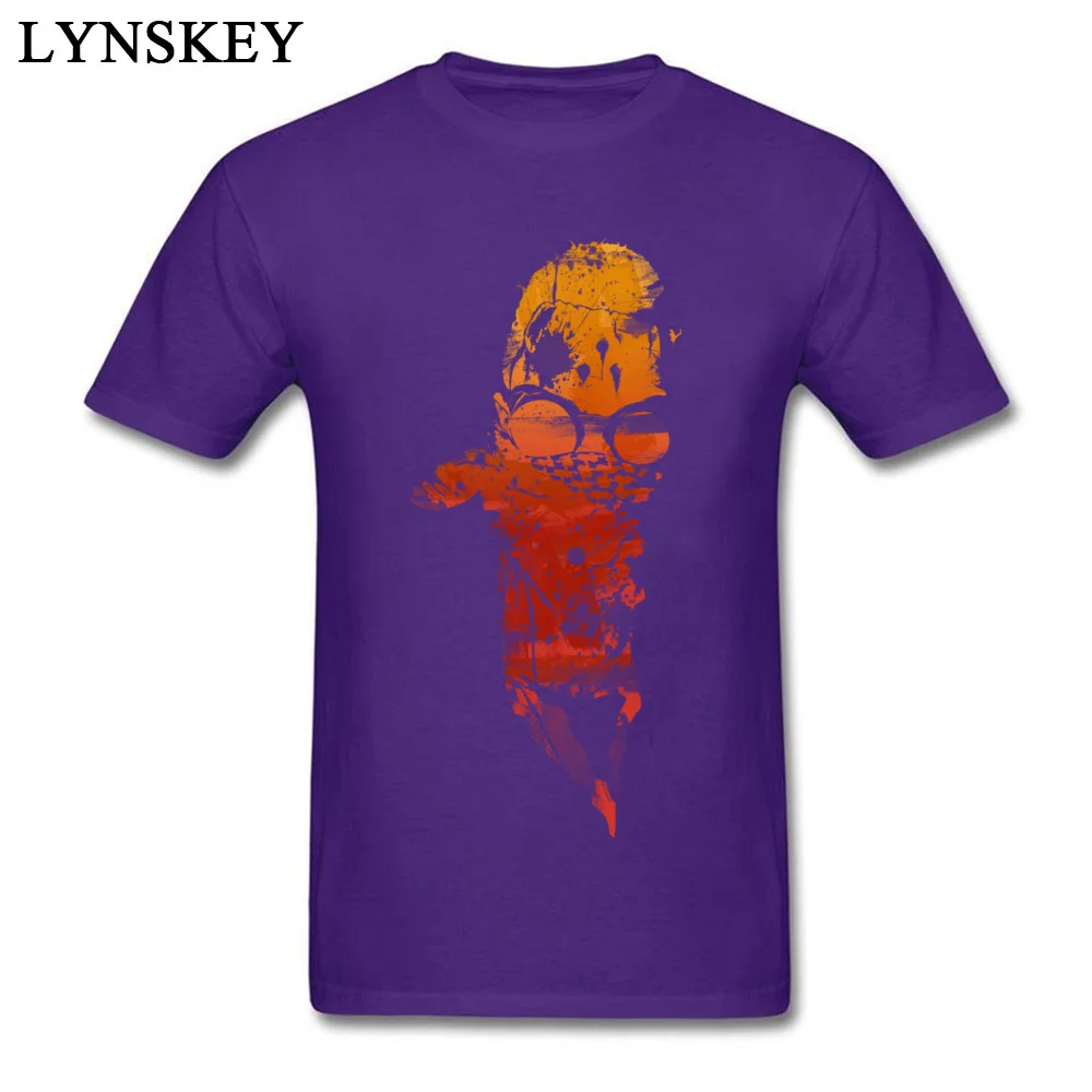 Prevailing Gift T-Shirt Round Collar 100% Cotton The Outcaster Men's Tops Shirt Short Sleeve Summer Fall Gift Sweatshirts The Outcaster purple