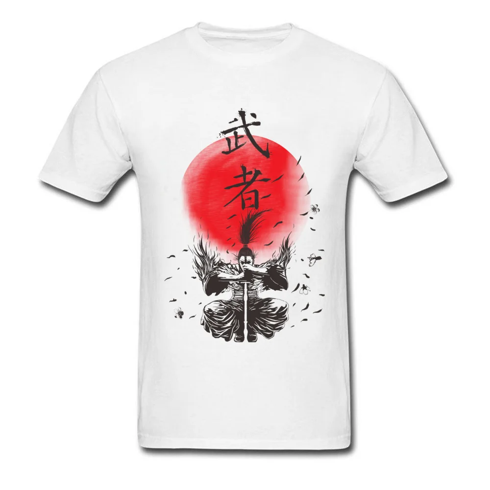 The Warrior Special Design Tops Shirt O-Neck Summer Fall Pure Cotton Short Sleeve T-shirts for Men Casual Tops Tees The Warrior white
