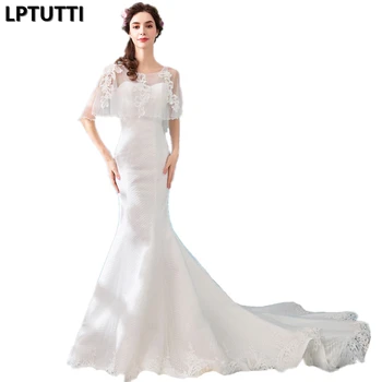 

LPTUTTI Crystal Embroidery New Vintage Princess Bridal Marriage Gown Bride Simple Party Events Long Luxury Wedding Dresses