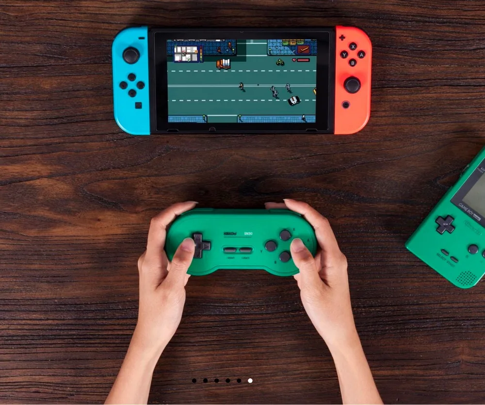 8Bitdo SN30 Bluetooth геймпад Ретро игровой контроллер Lexible джойстики четыре плеча Кнопка турбо функция для nintendo Switch