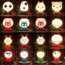 

Bontec 3D Cartoon Table Lamps Cute Animal Panda Cat Dog Night Light Desk Lamp For Bedroom Christmas New Year Gift For Children