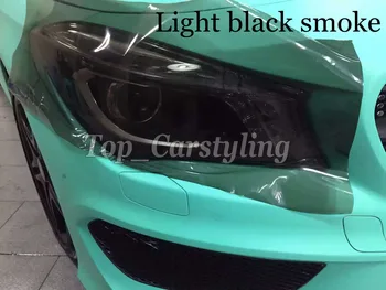 

1 Roll / Lot Light Black Headlight tint film rear car lights tinting Tail lights Light smoked tint size 0.3x10m/Roll PROTWRAPS