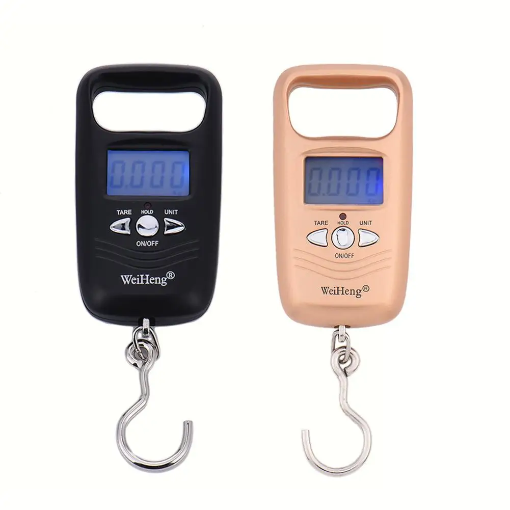 

Mini LCD Digital Hanging Digital Scale Portable Weighting Hook Scale English Version Electronic Weight Scales Luggage Scale 