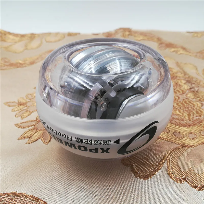 Platinum Dual LED Power Wrist strengthen Ball Gyroscopic Super Fitness Hand Spinner Wrist Gyro Exerciser  Force Wrist Ball C